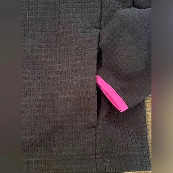 Lands' End Girl's Grid Fleece Zip Up Jacket XL - Picture 3 of 5